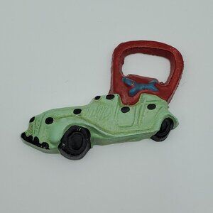 Cast Iron Car Shaped Bottle Opener Painted Metal Automobile Bottle Opener
